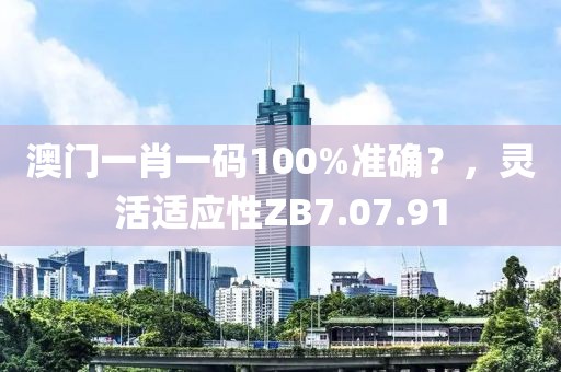 澳门一肖一码100%准确？，灵活适应性ZB7.07.91