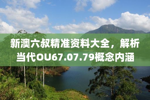 新澳六叔精准资料大全，解析当代OU67.07.79概念内涵