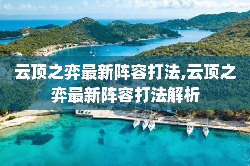 云顶之弈最新阵容打法,云顶之弈最新阵容打法解析