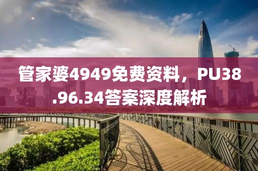 管家婆4949免费资料，PU38.96.34答案深度解析