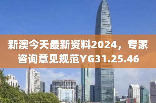 新澳今天最新资料2024，专家咨询意见规范YG31.25.46