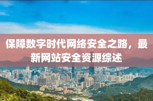 保障数字时代网络安全之路，最新网站安全资源综述