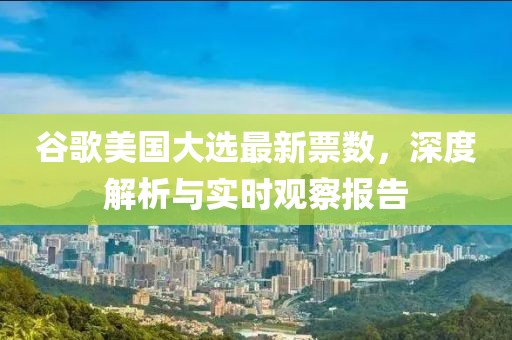 谷歌美国大选最新票数，深度解析与实时观察报告
