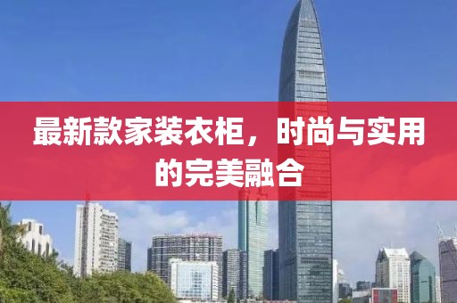 最新款家装衣柜，时尚与实用的完美融合