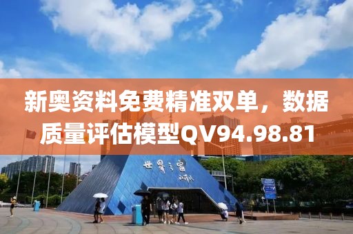 新奥资料免费精准双单，数据质量评估模型QV94.98.81