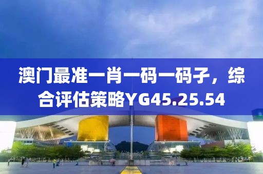 澳门最准一肖一码一码孑，综合评估策略YG45.25.54