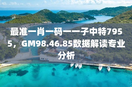 最准一肖一码一一子中特7955，GM98.46.85数据解读专业分析