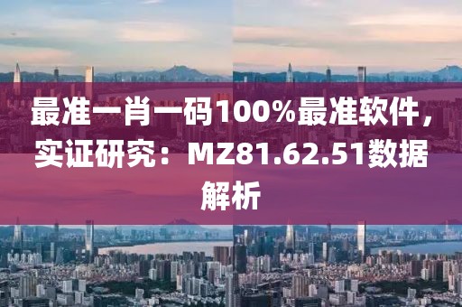 最准一肖一码100%最准软件，实证研究：MZ81.62.51数据解析