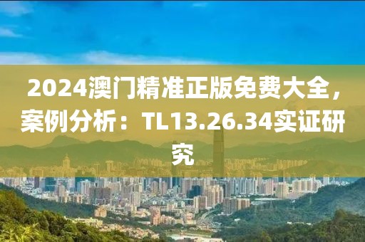 2024澳门精准正版免费大全，案例分析：TL13.26.34实证研究