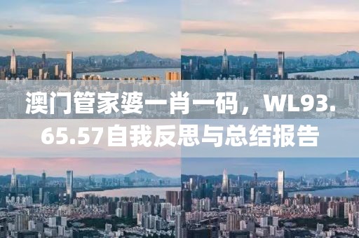 澳门管家婆一肖一码，WL93.65.57自我反思与总结报告