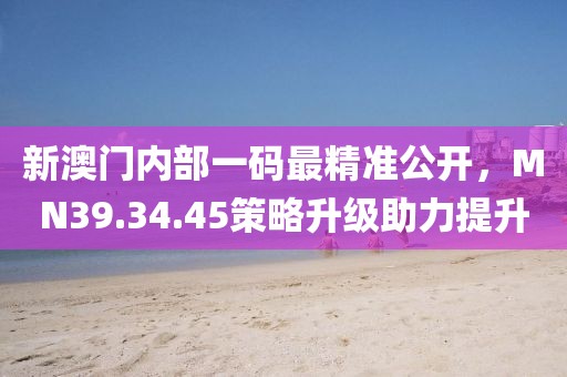 新澳门内部一码最精准公开，MN39.34.45策略升级助力提升