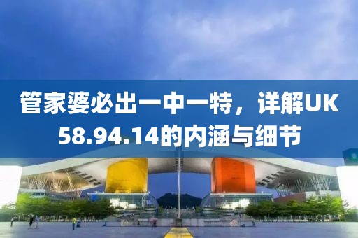 管家婆必出一中一特，详解UK58.94.14的内涵与细节