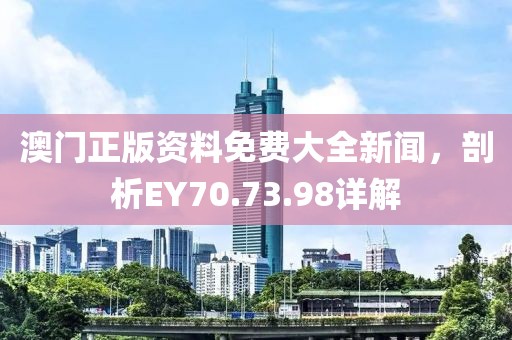 澳门正版资料免费大全新闻，剖析EY70.73.98详解